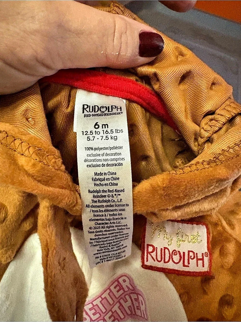 Rudolph Better Together Rudolph Costume Baby 6M